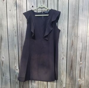 Eloquii Flounce Sleeveless Little Black Dress